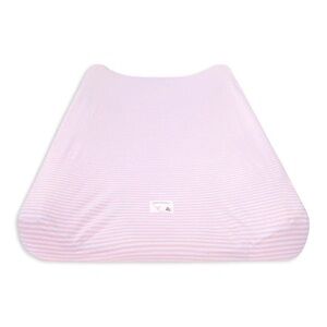 Burt’s Bees Baby Organic Pink Striped Fitted Changing Table Cover
